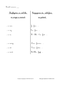 Displegadur ar verb ober en amzer a-vremañ a ran