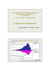 La dialyse chez le sujet très âgé