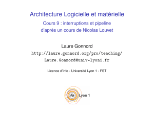 Architecture Logicielle et matérielle - Cours 9 : interruptions