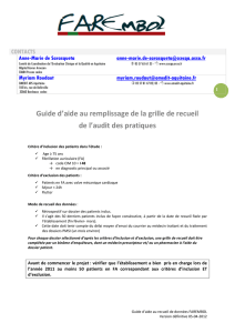 Guide d`aide au remplissage