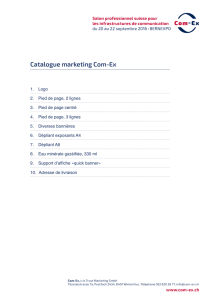 Catalogue marketing Com-Ex