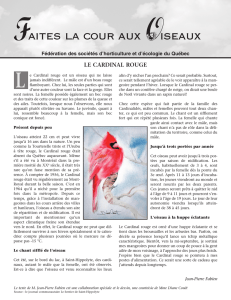 No 20 - 2013 : Cardinal - Fédération des sociétés d`horticulture et d