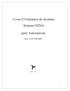 Livret d`Utilisation du Système Systems D2NA pour