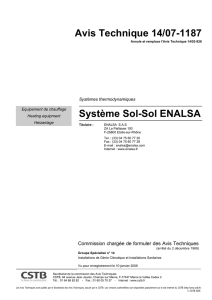 Avis Technique 14/07-1187 Système Sol-Sol ENALSA