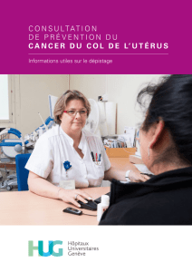 Consultation de prévention du cancer du col de l`utérus
