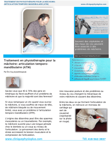 articulation temporo-mandibulaire (ATM)