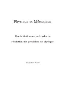 Physique et Mécanique - Centre de Physique Théorique