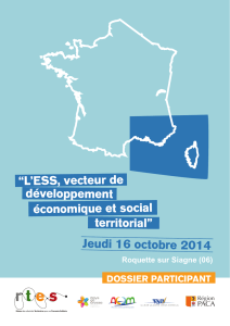 “L`ESS, vecteur de développement économique et social Jeudi 16