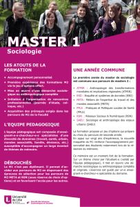 MASTER 1 Sociologie - Université Lille 1