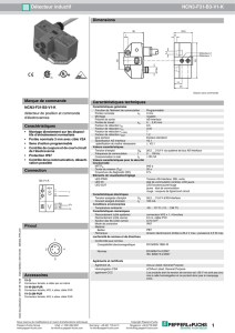 1 Détecteur inductif NCN3-F31-B3-V1-K