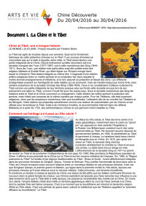 Document L :La Chine et le Tibet - Le site de Pierre