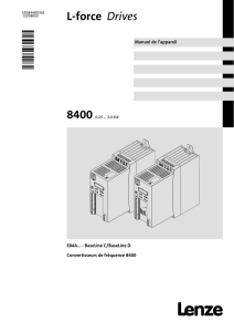 Manuel de l`appareil E84AVBxE 8400 BaseLine CD 0,25 3