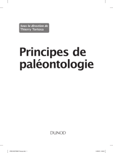 Principes de paléontologie