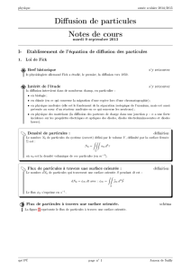 Di usion de particules Notes de cours - Alain Le Rille