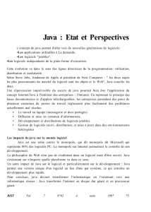 Java : Etat et Perspectives