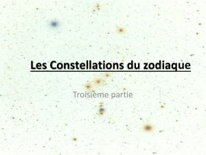 Les constellations du zodiaque (3ème partie)