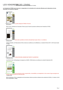 les vendredis de l`ovsq