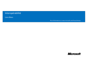 Interopérabilité - Microsoft Center