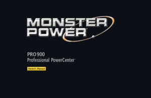 PRO 900 Professional PowerCenter™