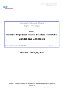 Conditions Générales - Portail clients