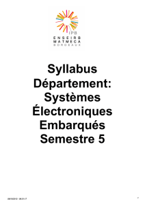 Syllabus Département - ENSEIRB
