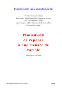Plan variol - Ministère des Affaires sociales et de la Santé