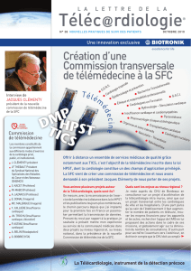 Version PDF - La Lettre de la Télécardiologie