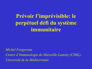 Immunité innée ou immunité adaptative?