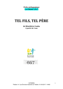 TEL FILS, TEL PÈRE - Écrivains Associés du Théâtre