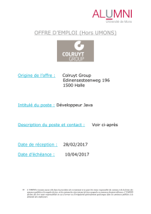 20170228 OE138 Colruyt Group Développeur Java