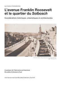 L`avenue Franklin Roosevelt et le Solbosch (PDF