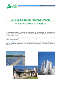 l`energie solaire photovoltaïque - Conseil départemental des Landes