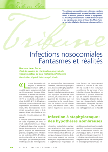Infections nosocomiales Fantasmes et réalités