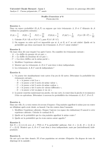 Feuille 6 - Licence de mathématiques Lyon 1