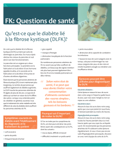 FK: Questions de santé - Fibrose kystique Canada