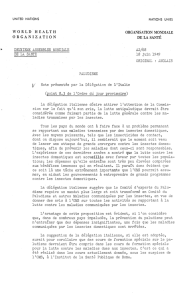 DEUXIEME ASSEMBLEE MONDIALE DE LA SANTE 18 juin 1949