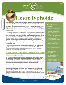 Fièvre typhoîde (Santé vous bien)
