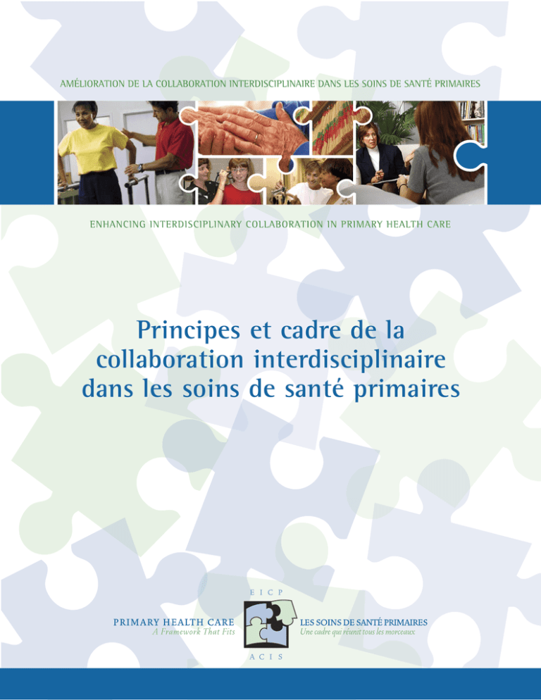 Principes Et Cadre De La Collaboration Interdisciplinaire Dans Les