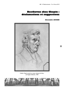 Beethoven chez Chopin : déclamations et suggestions