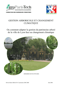 GIRAUD - Gestion arboricole et changement climatique