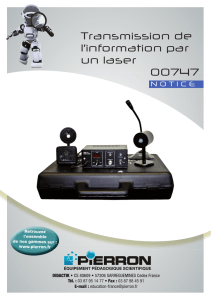 Transmission de l`information par un laser 00747