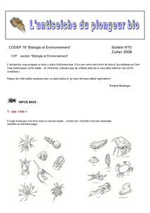 CODEP 78 “Biologie et Environnement” Bulletin N°10 Juillet 2008