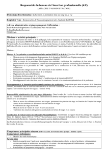 PDF de l`offre d`emploi - ENSA Paris