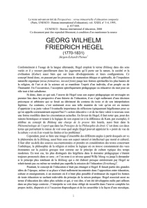 Georg Wilhelm Friedrich Hegel - International Bureau of Education