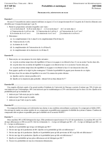 IUT MP D4 Probabilités et statistiques 2007/2008