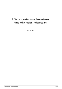 Economie synchronisée, révolution nécessaire