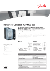 Démarreur Compact: VLT® MCD 200