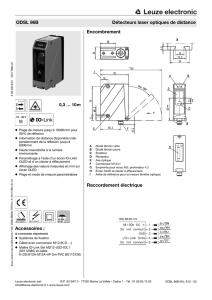 Accessoires : Encombrement Raccordement électrique ODSL 96B
