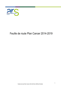 Feuille de route Plan Cancer 2014-2019
