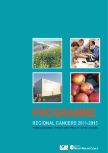 Programme régional cancers - Région Nord